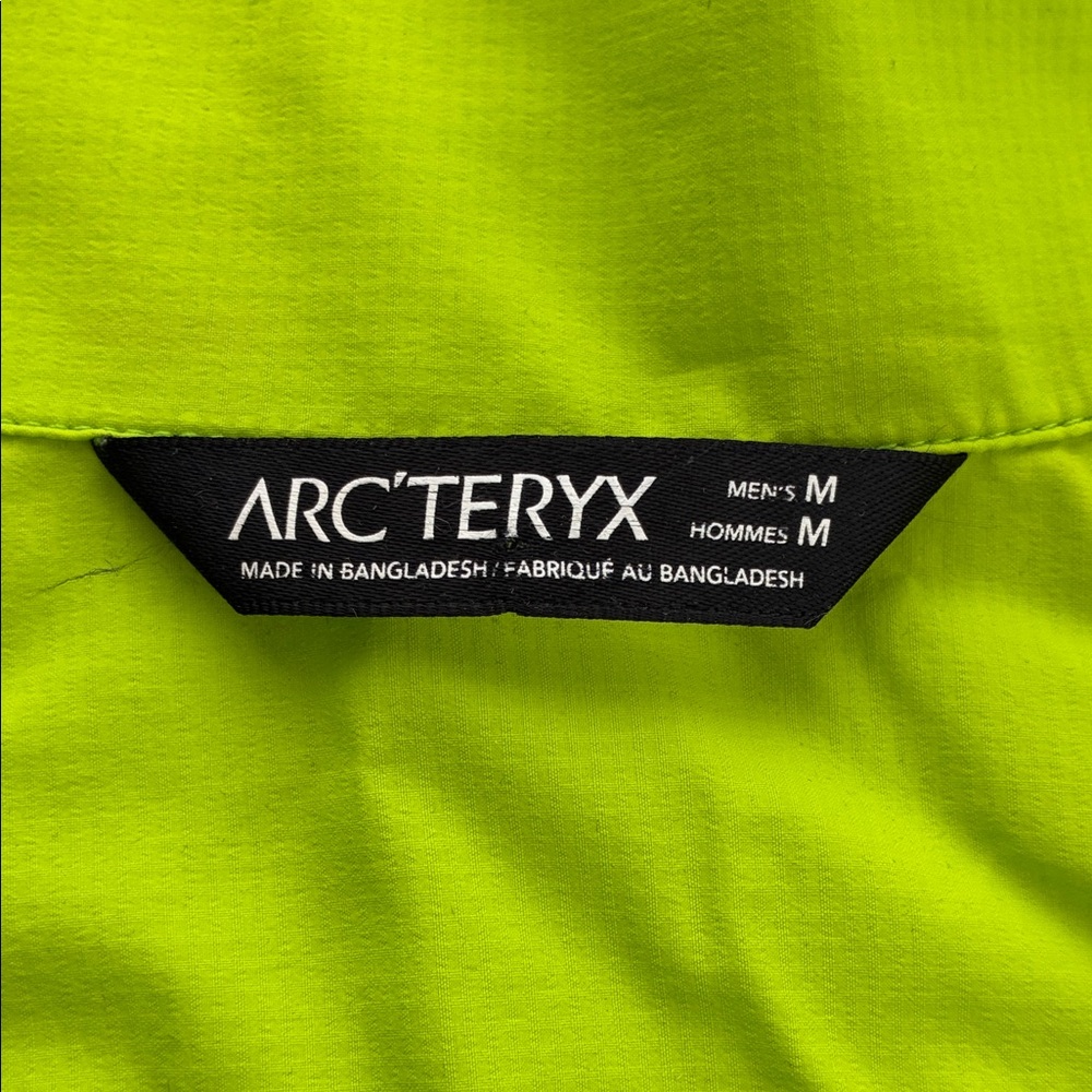Arc'teryx Incendo Jacket Neon Green Windbreaker Airshell Windshell Coat M - Picture 9 of 10